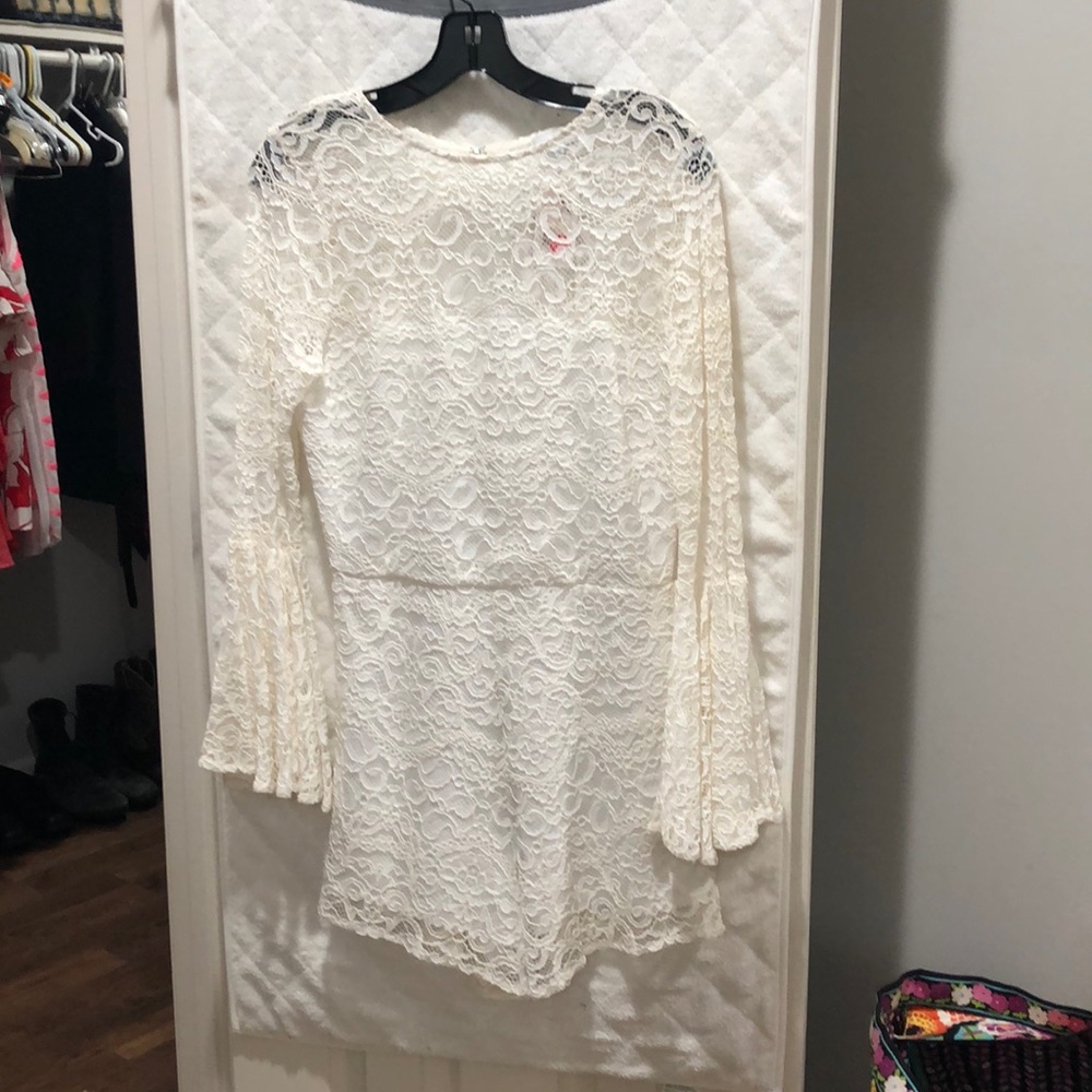 Zoey Reva Juliette Romper, White, Size M